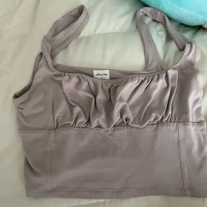 Wilfred orbit tank mauve color size medium aritzia